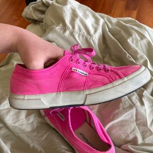 Pink Superga Cotu Classic Canvas Tow Top Sneakers